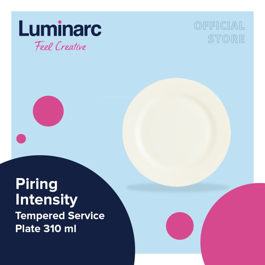 Luminarc Piring Intensity - Tempered Service Plate 31 cm -1 pcs